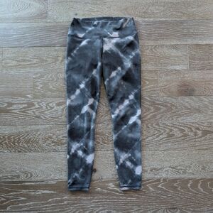Varley Black Tie-Dye Century Leggings Size Small
